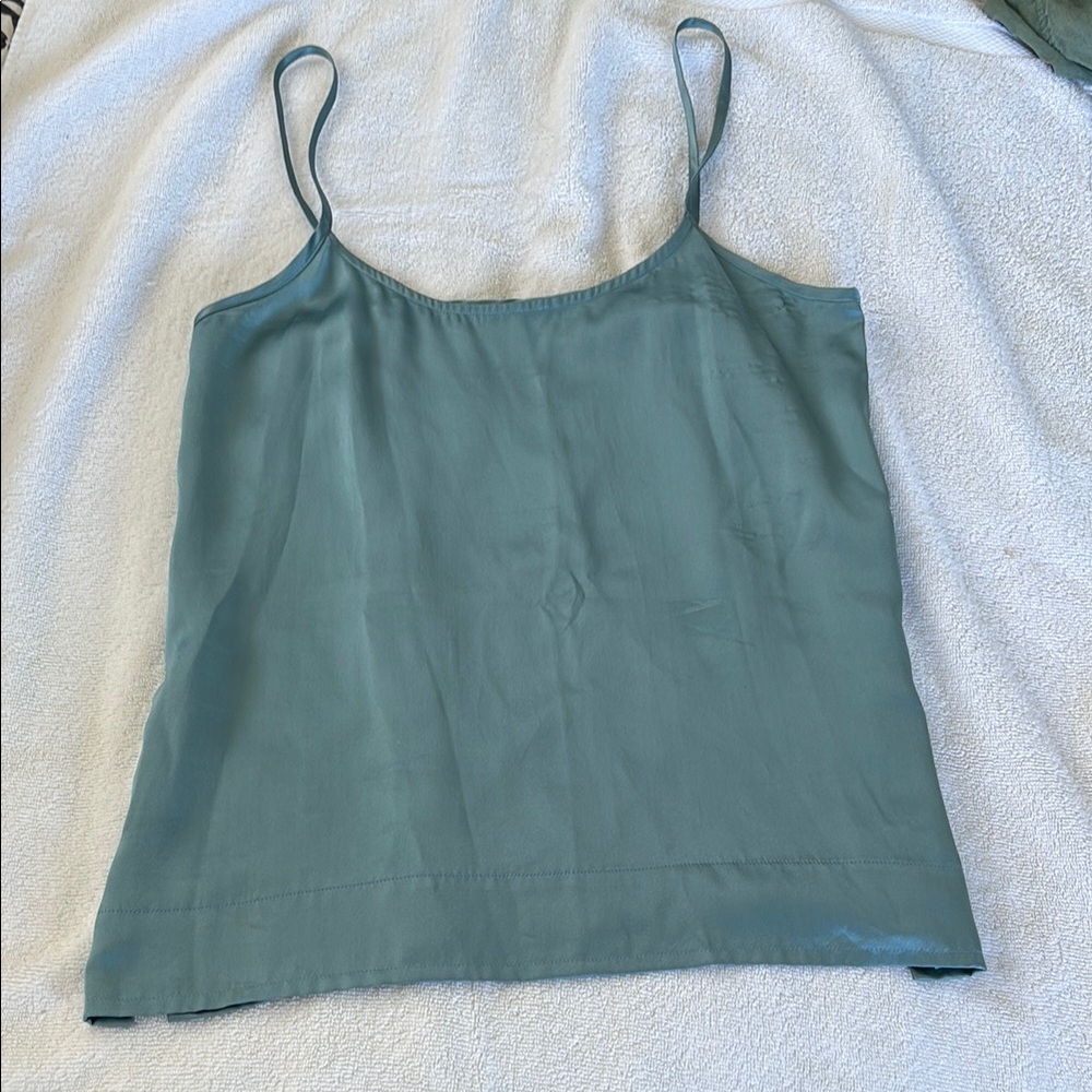 Elegant blue silk Women's Camisole Top